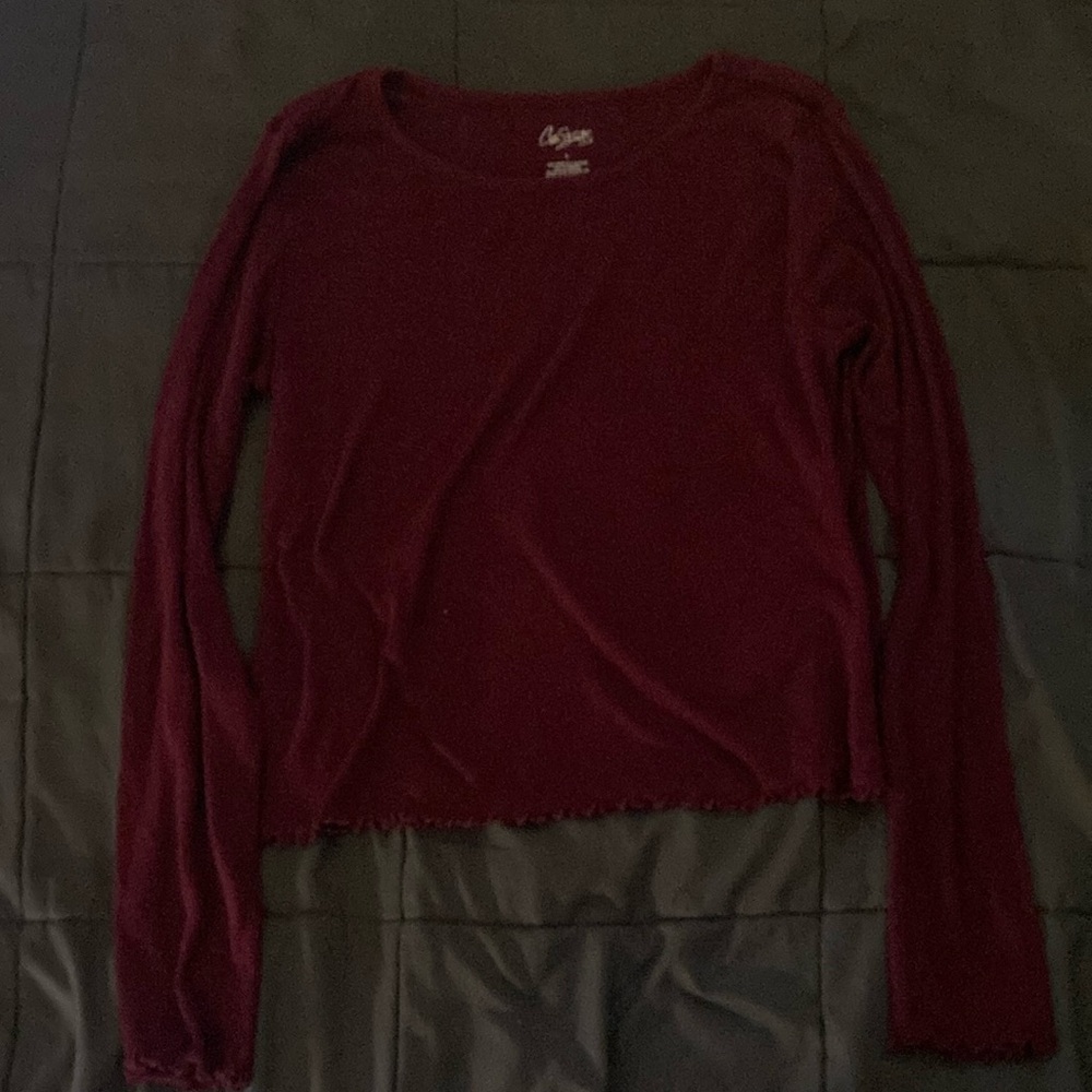 Burgundy long sleeve